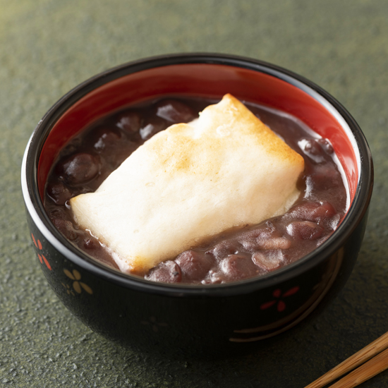 杵つき餅入り 丹波大納言ぜんざい 季節の大福と和菓子 香川県 夢菓房たから